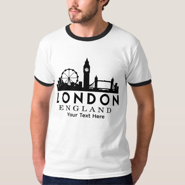 T-shirt London City Landmark Travel Design (Devant)