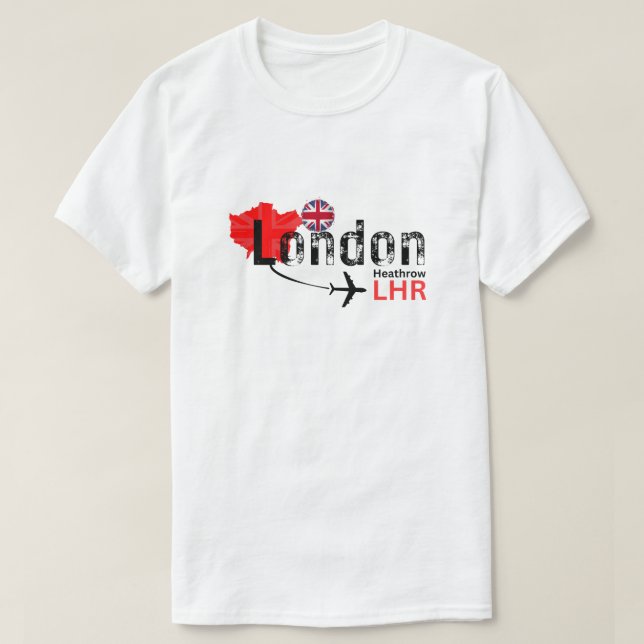 T-shirt London LHR Airport Code T (Design devant)