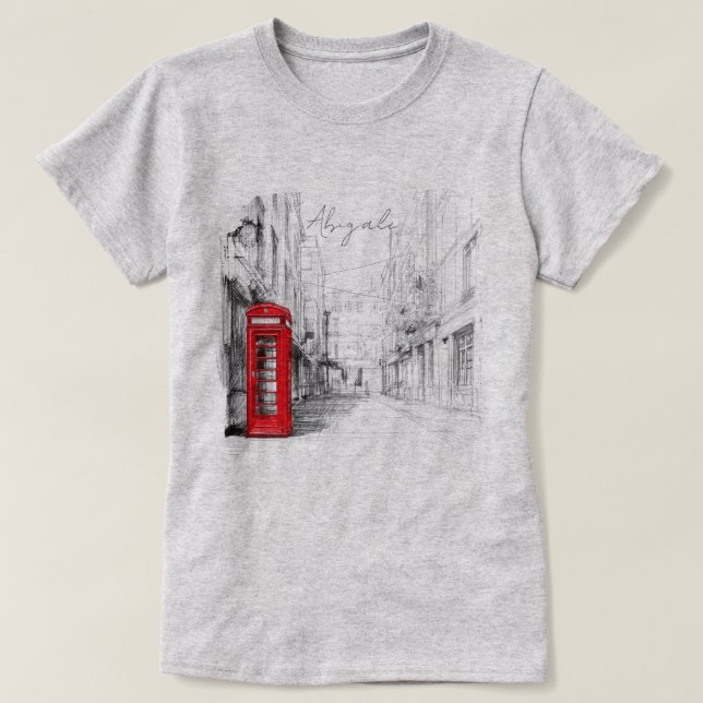 T-shirt London Red Booth Artistic Pas de sous-base (Design devant)
