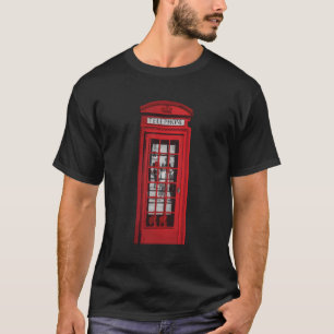 T-shirt London Red Telephone Booth Vintages amoureux