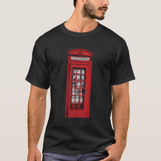 T-shirt London Red Telephone Booth Vintages amoureux