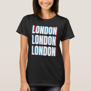 T-shirt London Souvenir City Royaume-Uni Hommes Femmes