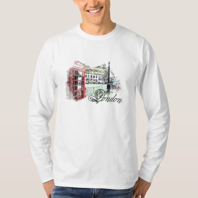 T-shirt Londres a illustré (Devant)