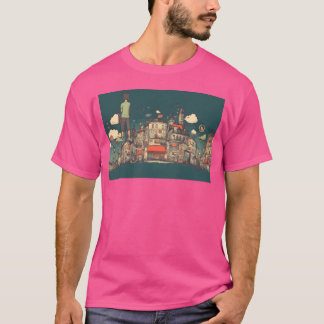 T-shirt Londres Angleterre Dreamcore Skyline Paysage Urbai