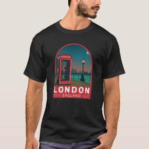 T-shirt Londres Angleterre Retro Travel Art Vintage