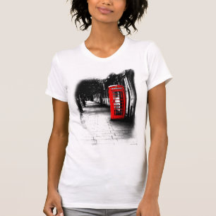 T-shirt Londres au téléphone - cabine de téléphone