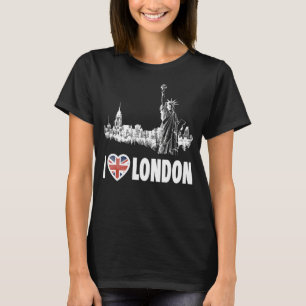 T-shirt Londres - I Love Londres - I Heart London Funny Li