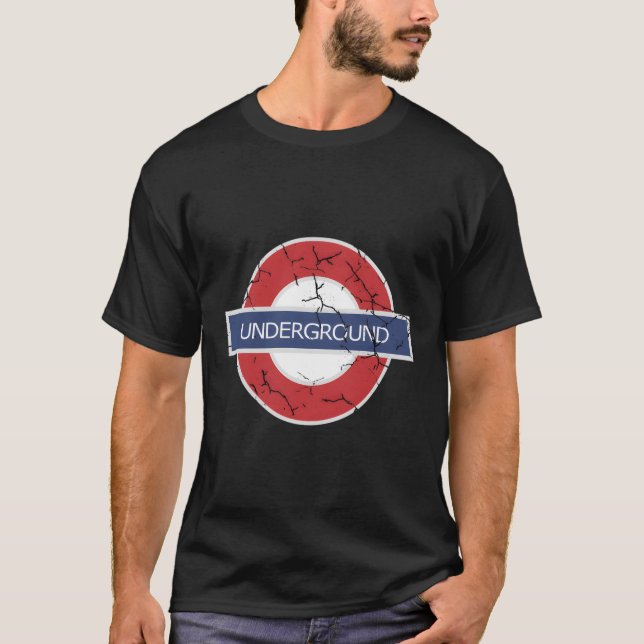T-shirt Londres Métro Uk Métro Distorsion Londres Bree (Devant)