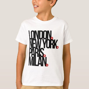 T-shirt Londres New York Paris