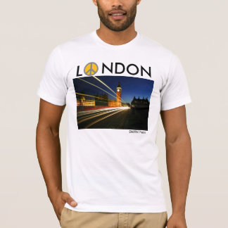 T-shirt Londres, paix d'E, L, NDON, paix d'Electified