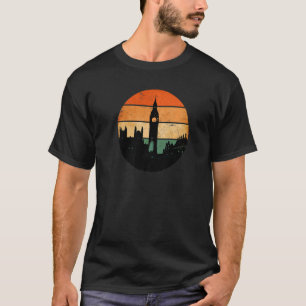 T-shirt Londres Skyline Big Ben Palace de l'abbaye de West
