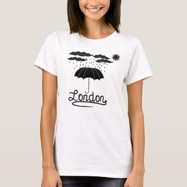 T-shirt Londres | Sous Un Parapluie (Devant)