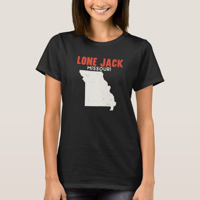 T-shirt Lone Jack Missouri USA State America Travel Missou (Devant)