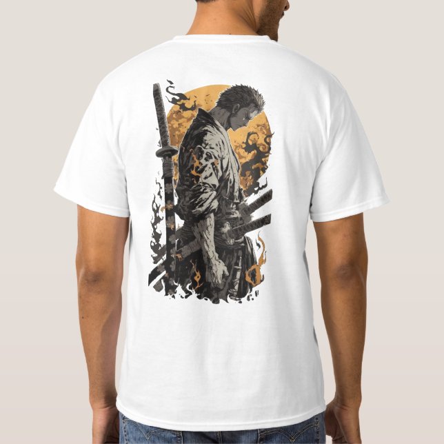 T-shirt Lone Samurai Guerrier (Dos)