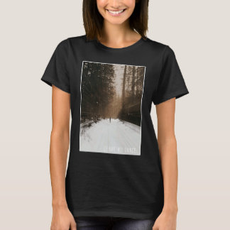 T-shirt Lone Walker dans les bois de neige Ne laissez aucu