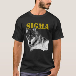 T-shirt Lone Wolf Homme Sigma moderne minimaliste