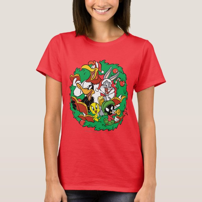 T-shirt LONEY TUNES™ Group Christmas Wath (Devant)