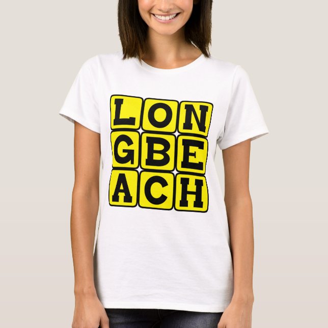 T-shirt Long Beach, Californie États-Unis (Devant)