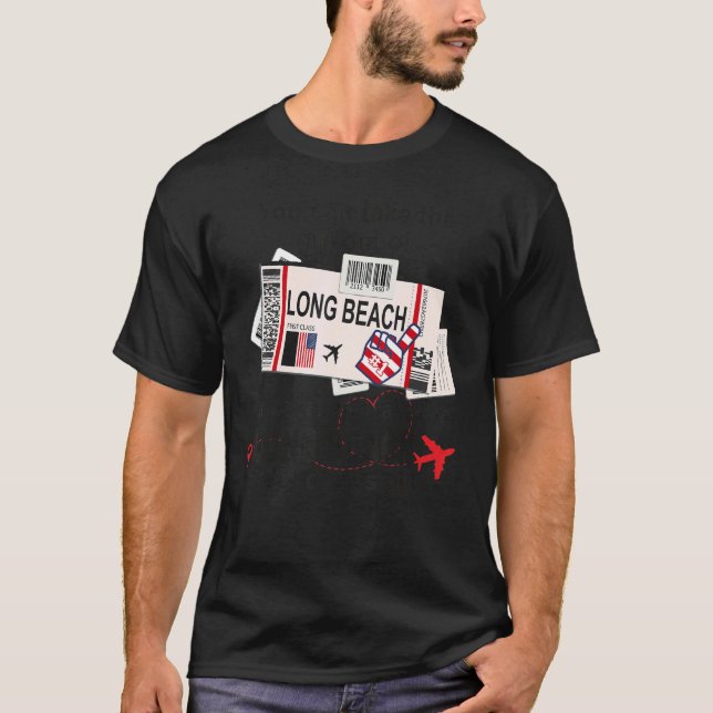 T-shirt Long Beach Girl Long Beach Embarquement Pass (Devant)