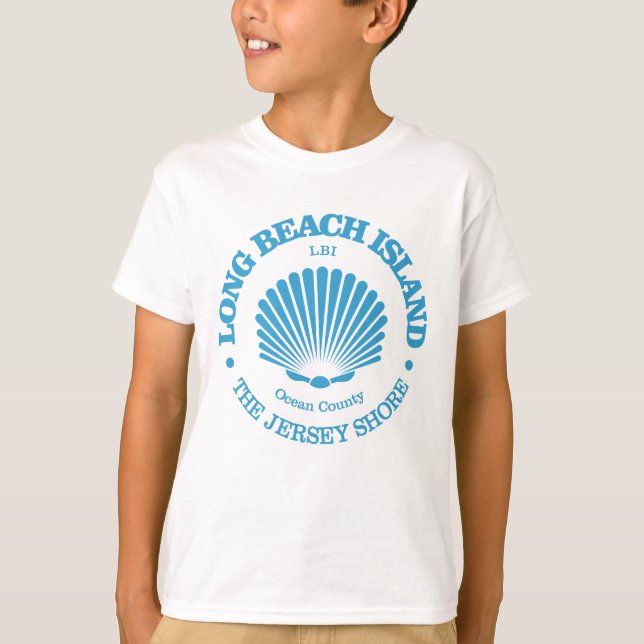 T-shirt Long Beach Island (coquillage) (Devant)