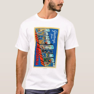 T-shirt Long Beach, la Californie - grandes scènes 2 de