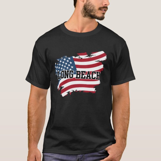 T-shirt Long Beach USA (Devant)