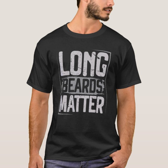 T-shirt Long Bearts Matter Viking Ship Valkyrie Warrior Ax (Devant)