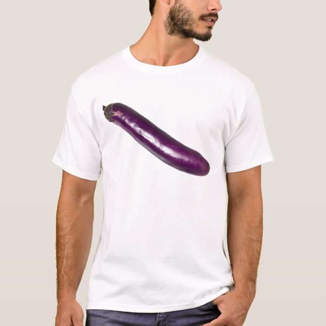 T-shirt Long brinjal mince (Devant)