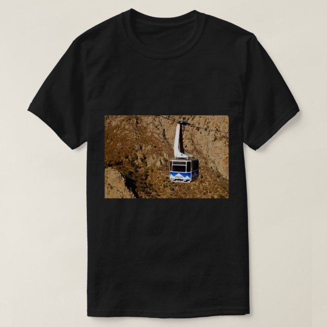 T-shirt Long du tramway de Sandia Peak (Design devant)