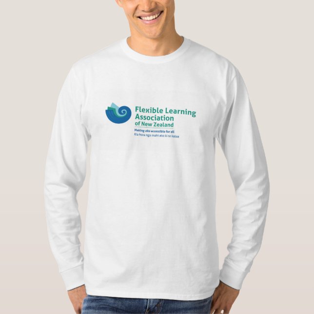 T-shirt long-duvet FLANZ en couleur (Devant)