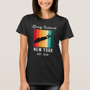 T-shirt Long Island NY Souvenir Native Long Island Carte V