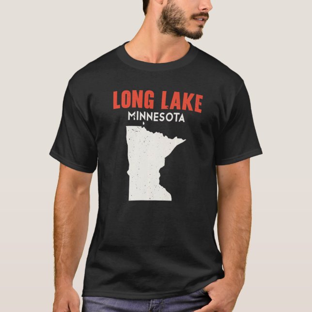T-shirt Long Lake Minnesota USA State America Travel Minne (Devant)