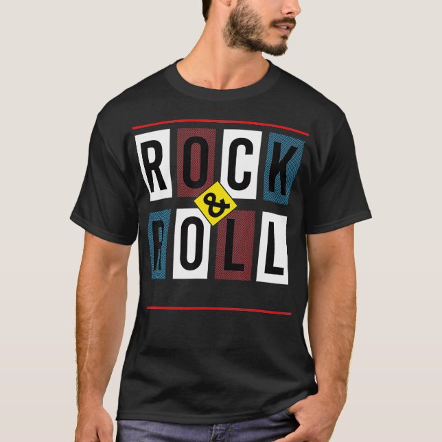 T-shirt Long Live Rock and Roll (Devant)