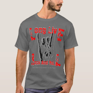T-shirt Long Live Rock And Roll (T-Shirt RJD Tribute)