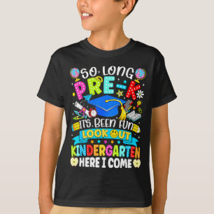 T-shirt Long pré-maternelle s'est amusé attention jardin d