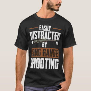 T-shirt Long Range Tir Débutant Arme Tireur Traini