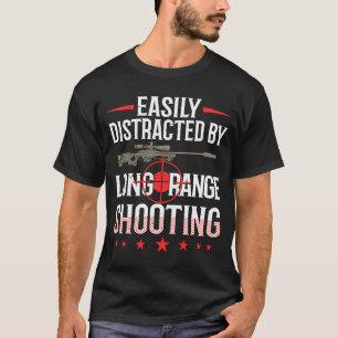 T-shirt Long Range Tir Débutant Arme Tireur Traini