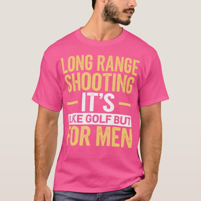 T-shirt Long Range Tirant Son Comme Golf Mais Pour Les Hom (Devant)