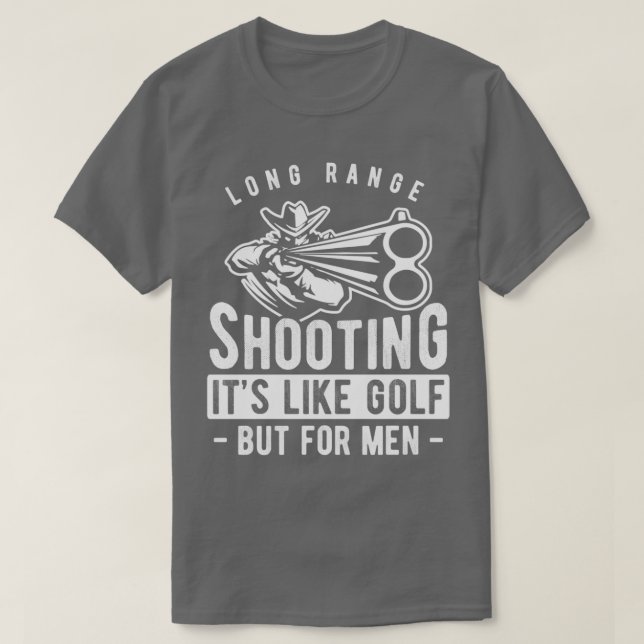 T-shirt Long Range Tirant Son Comme Golf Mais Pour Les Hom (Design devant)