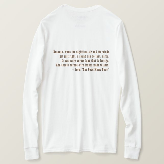 T-shirt Long-SL pièce en t, maman Bone de la photo une de (Design dos)