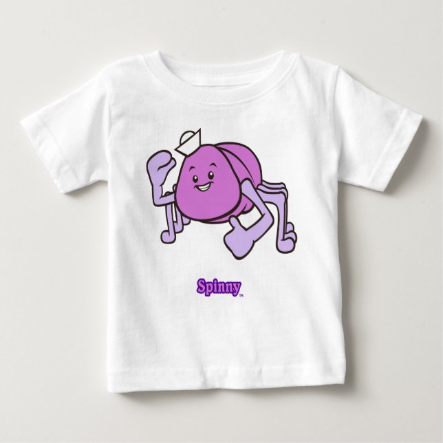 T-Shirt Long Sleev De Taille Toddler Spinny (Devant)