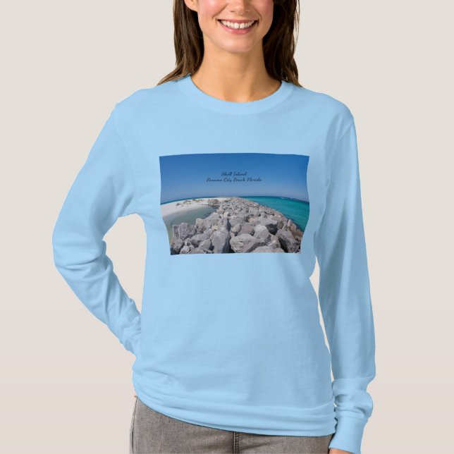 T-shirt Long Sleeve Jetty, Au Centre De Shell Isla (Devant)