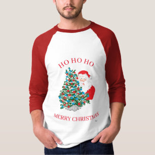 T-shirt : LONG SLEEVE / PÈRE NOËL HO HO HO HO