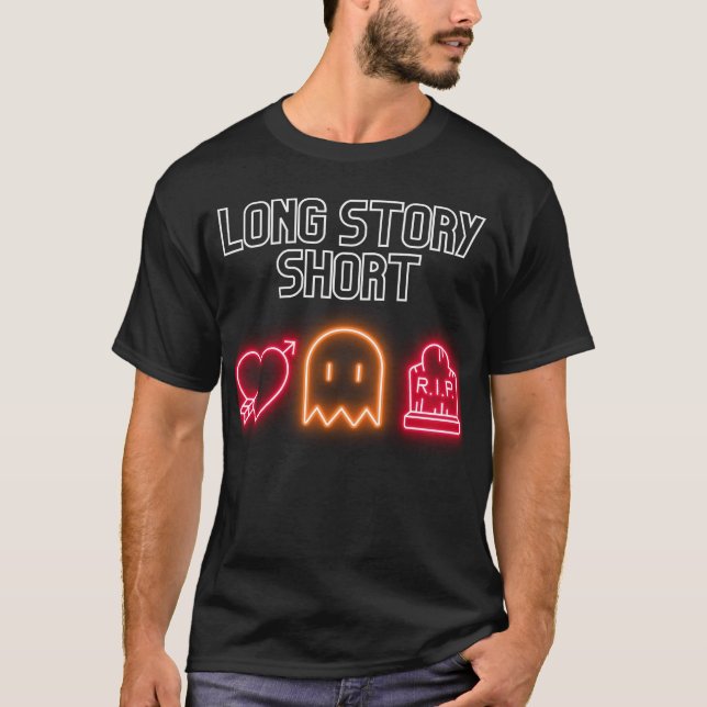 T-shirt Long Story Short (Devant)