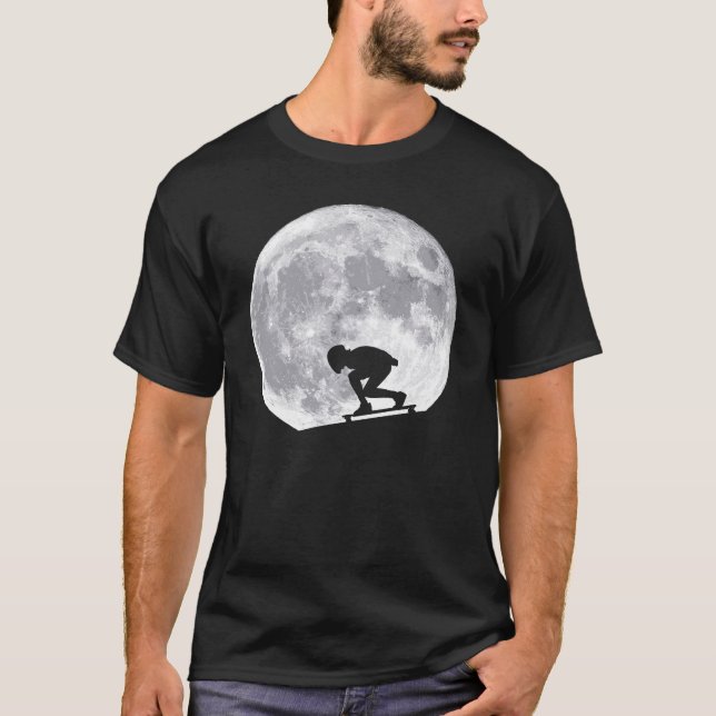 T-shirt Longboard de lune (Devant)