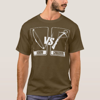 T-shirt Longbow Vs Crossbow Bow Arrow Club Concours