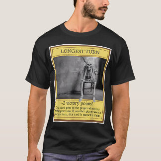 T-shirt Longest Turn - Jeu de société drôle de jeu de plat