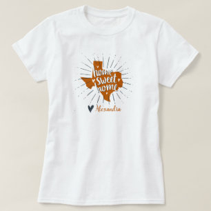 T-shirt Longhorn Burnt Orange Home Sweet Home - Texas
