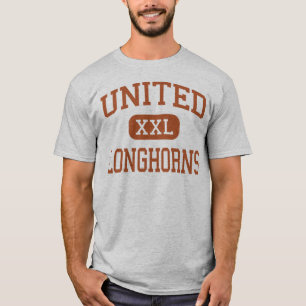 T-shirt - Longhorns - lycée uni - Laredo le Texas