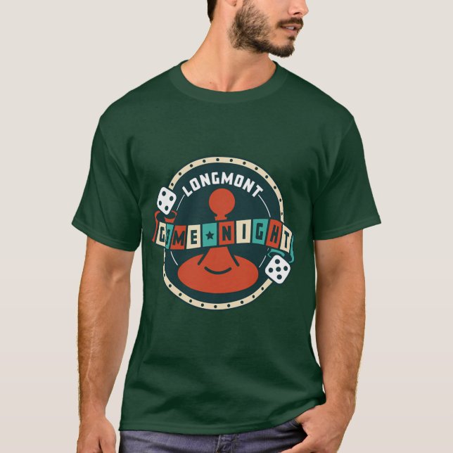 T-shirt Longmont Game Night 1454 (Devant)